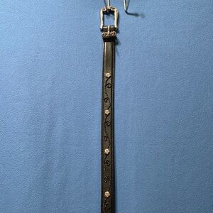 Vintage used leather belt size ML 32” long Brighton